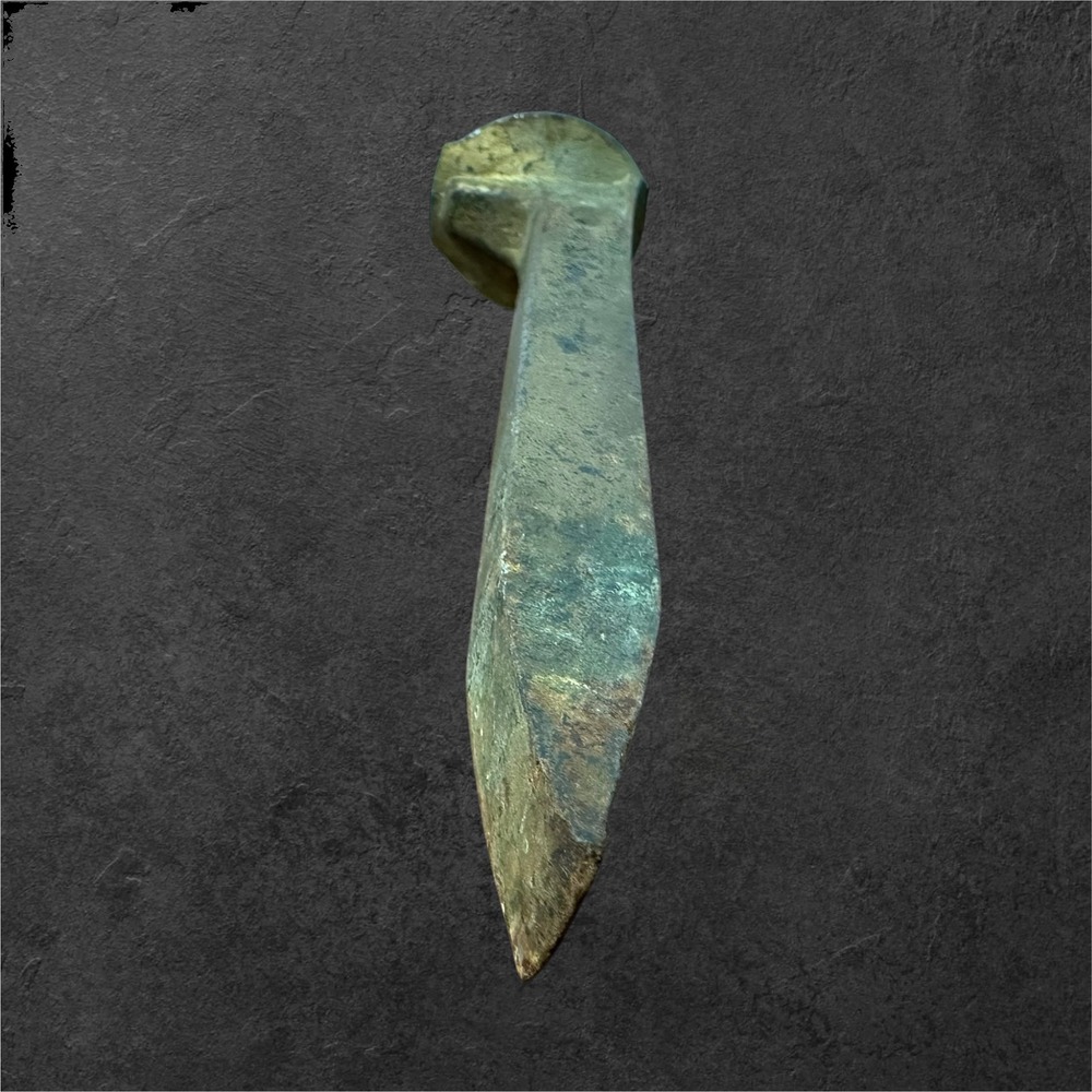 Antique Railroad Spike Iron Hand Forged Rustic 6.75" Inch Steel Spike - Picture 7 of 7